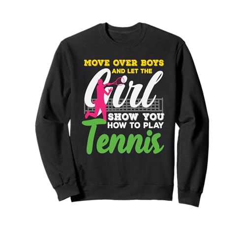 Move Over Tennisspielerin Mädchen Zeig dir wie Sweatshirt von Dedicated Fans of Tennis Matches and Racket Sports