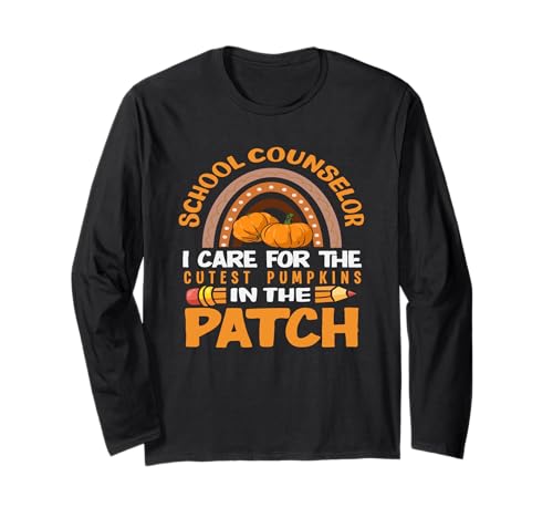 Schulberater kümmern Sich um die süßesten Kürbisse im Patch Langarmshirt von Dedicated School Counselors and Student Support