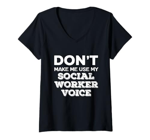Damen Lass Mich Nicht Meinen Sprachberater für Sozialarbeiter benutzen T-Shirt mit V-Ausschnitt Damen Lass Mich Nicht Meinen Sprachberater für Sozialarbeiter benutzen T-Shirt mit V-Ausschnitt von Dedicated Social Worker Professional Advocates