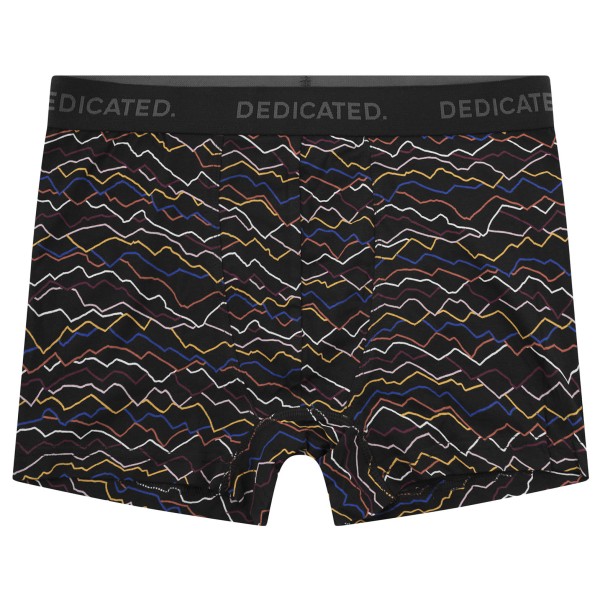 DEDICATED - Boxer Briefs Kalix Line Mountain - Alltagsunterwäsche Gr XXL schwarz von Dedicated