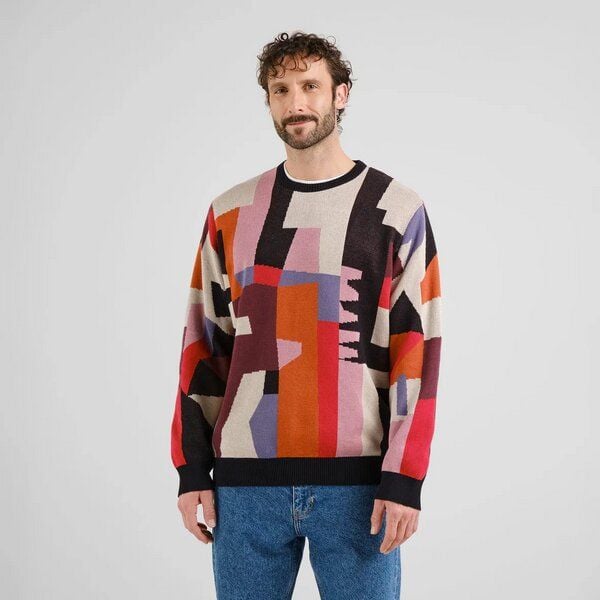 DEDICATED Herren Strickpullover Sweater MORA Abstract Chaos von Dedicated