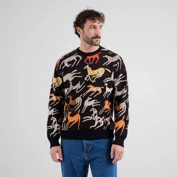 DEDICATED Herren Strickpullover Sweater MORA Mustang Party von Dedicated