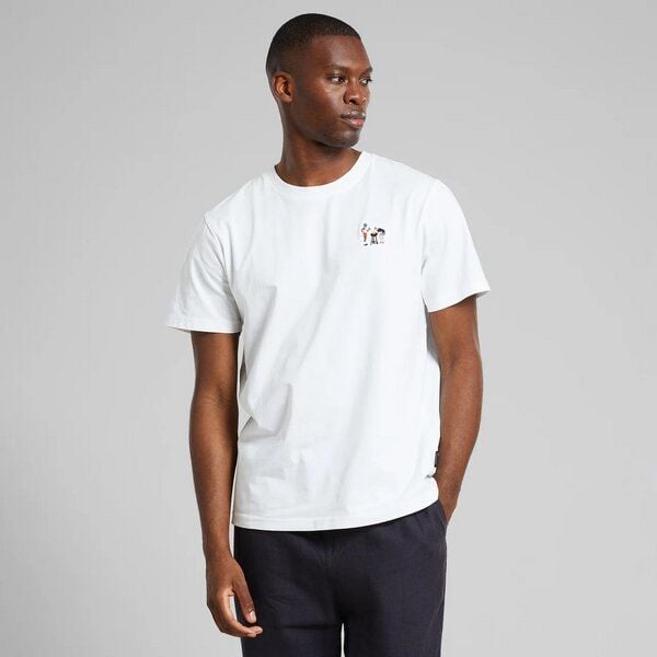 DEDICATED Herren T-Shirt BBQ Emb - White von Dedicated
