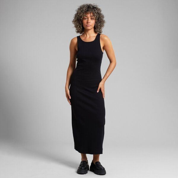 DEDICATED Kleid Motala Rib - Black von Dedicated