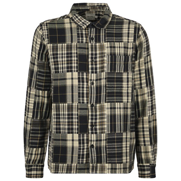 DEDICATED - Shirt Rute Flannel Patchwork - Hemd Gr L grau von Dedicated