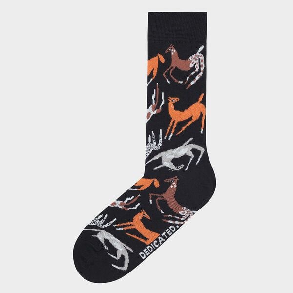 DEDICATED Sigtuna Socken Mustang Party - Black von Dedicated