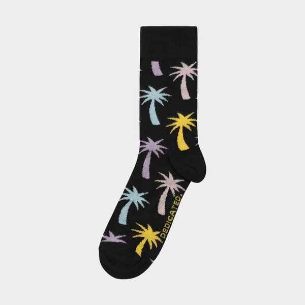 DEDICATED Socks Sigtuna Big Palms Black von Dedicated