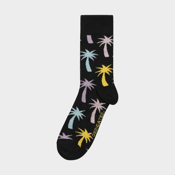 DEDICATED Socks Sigtuna Big Palms Black von Dedicated