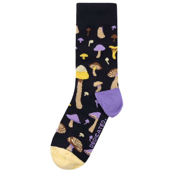 DEDICATED - Socks Sigtuna Mushrooms - Multifunktionssocken Gr 36-40 schwarz von Dedicated