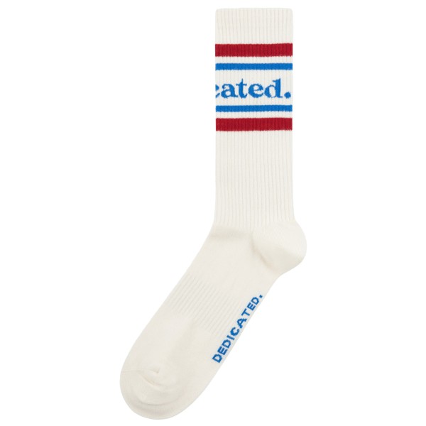 DEDICATED - Sport Socks Ullevi Logo - Multifunktionssocken Gr 41-45 weiß von Dedicated