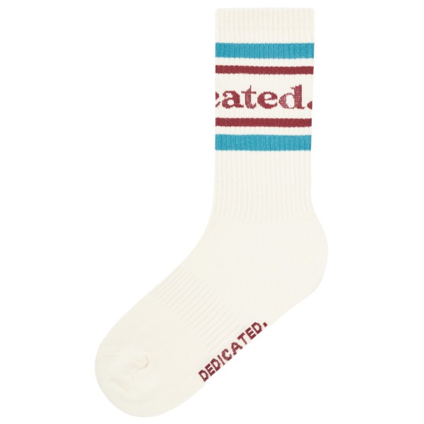 DEDICATED - Sport Socks Ullevi Logo - Multifunktionssocken Gr 41-45 weiß von Dedicated