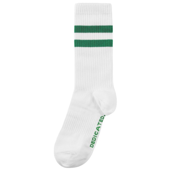 DEDICATED - Sport Socks Ullevi Stripes - Multifunktionssocken Gr 41-45 weiß von Dedicated