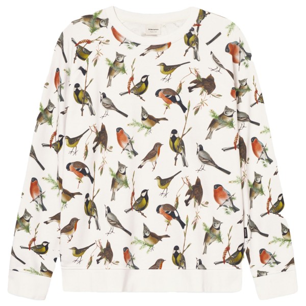 DEDICATED - Sweatshirt Malmoe Autumn Birds - Pullover Gr L weiß von Dedicated