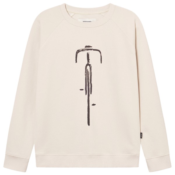 DEDICATED - Sweatshirt Malmoe Bike Front - Pullover Gr S weiß von Dedicated