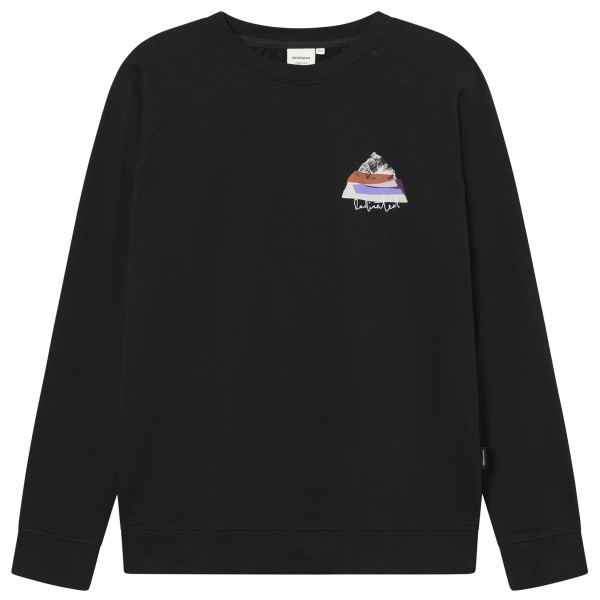 DEDICATED - Sweatshirt Malmoe Cut Out Mountain - Pullover Gr XL schwarz von Dedicated