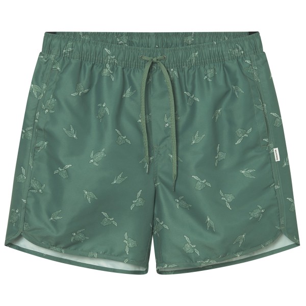 DEDICATED - Swim Shorts Sandhamn - Badehose Gr L türkis/oliv von Dedicated