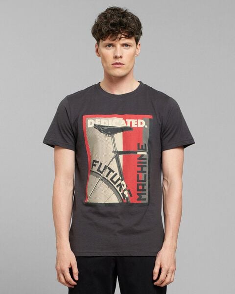 DEDICATED T-Shirt Constructive Bike - Charcoal von Dedicated