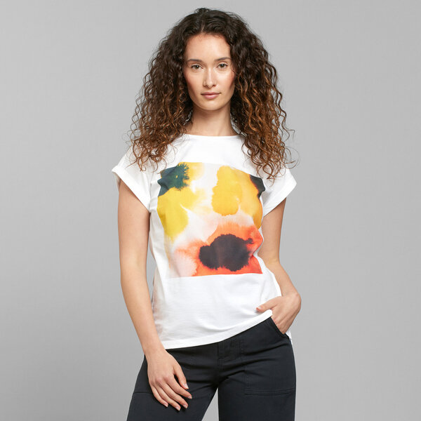 DEDICATED T-Shirt Flowers - White von Dedicated