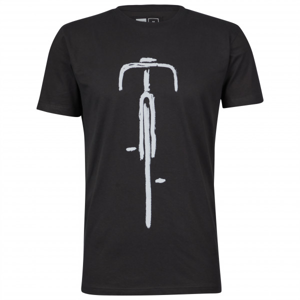 DEDICATED - T-Shirt Stockholm Bike Front - T-Shirt Gr XXL schwarz von Dedicated