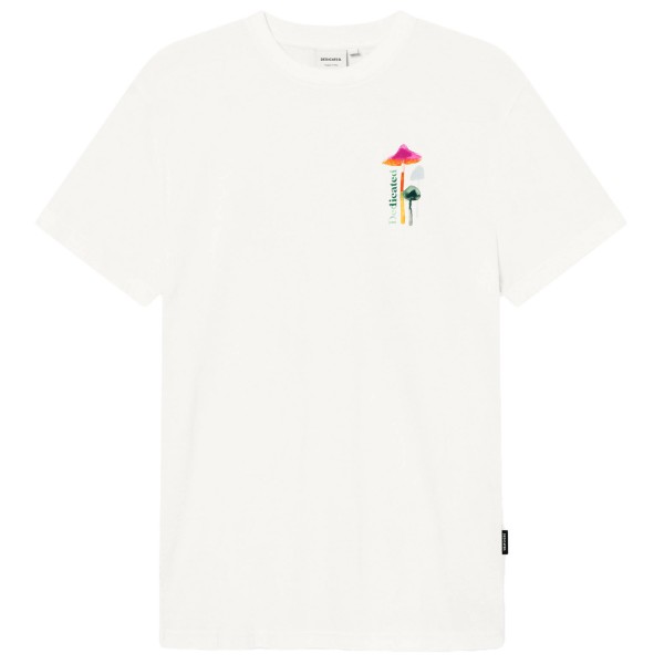 DEDICATED - T-Shirt Stockholm Color Mushrooms - T-Shirt Gr XXL weiß von Dedicated