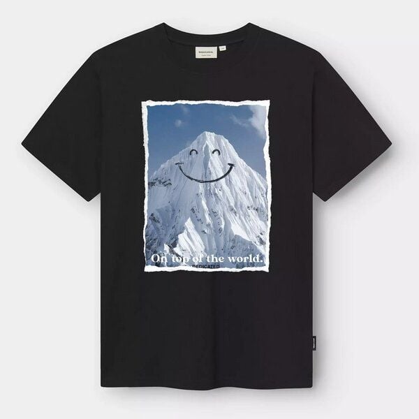 DEDICATED T-Shirt Stockholm "Happy Mountain" - aus Bio-Baumwolle von Dedicated