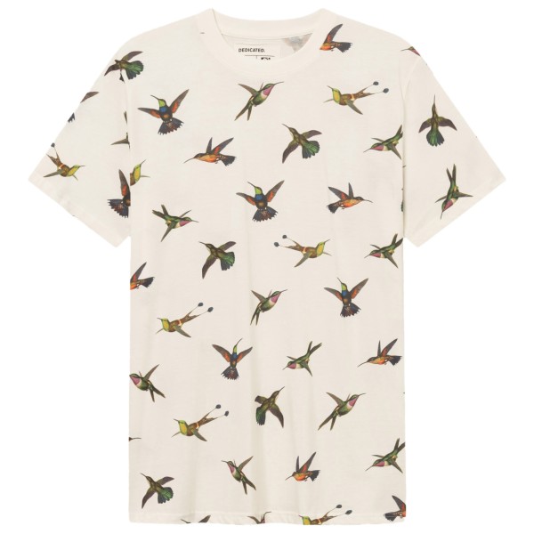 DEDICATED - T-Shirt Stockholm Hummingbirds - T-Shirt Gr XL weiß von Dedicated