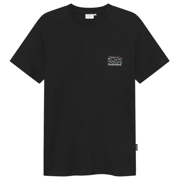 DEDICATED - T-Shirt Stockholm Line Mountains Logo - T-Shirt Gr XXL schwarz von Dedicated