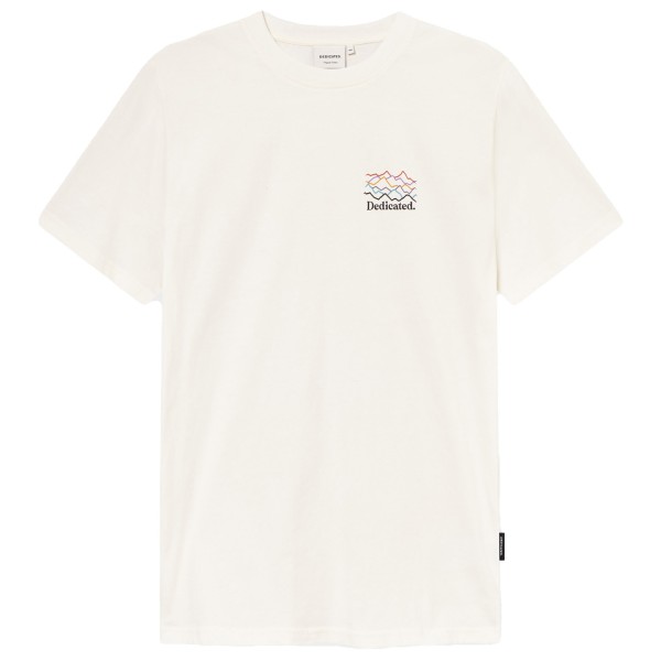 DEDICATED - T-Shirt Stockholm Line Mountains Logo - T-Shirt Gr XXL weiß von Dedicated