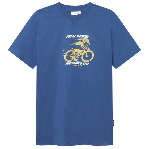 DEDICATED - T-Shirt Stockholm Pedal Power - T-Shirt Gr M blau von Dedicated