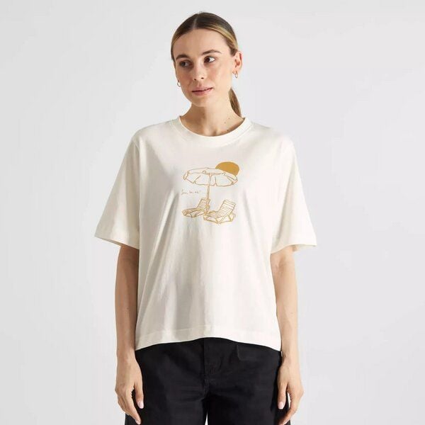 DEDICATED T-Shirt Vadstena Sea La Vie - White von Dedicated