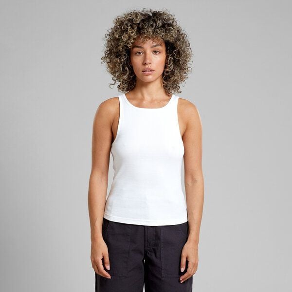 DEDICATED Valdermarsvik Ripped Top - White von Dedicated