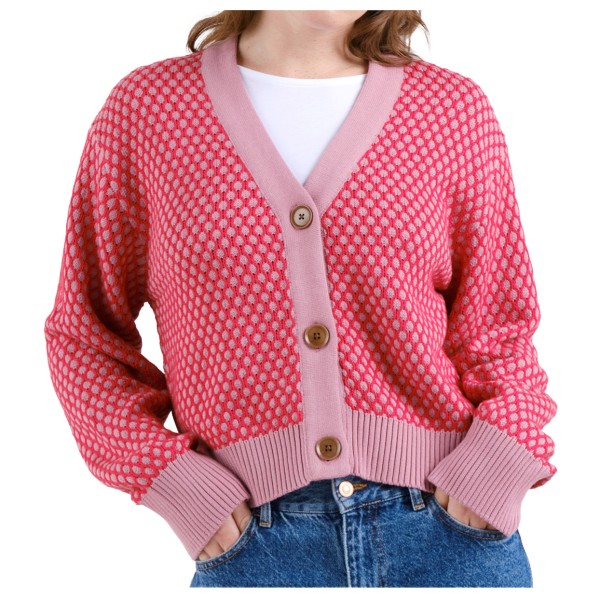 DEDICATED - Women's Cardigan Kanan Bubble Knit - Cardigan Gr M rosa von Dedicated