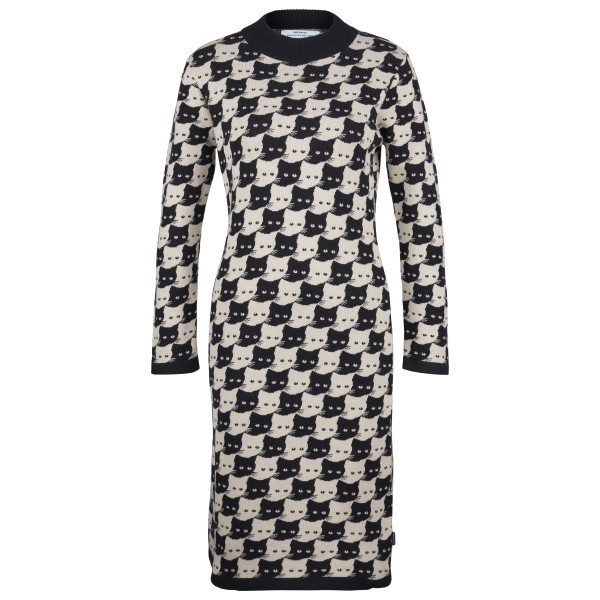 DEDICATED - Women's Dress Lo Pepita Cats - Kleid Gr S grau von Dedicated