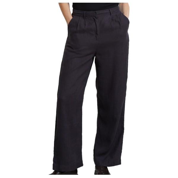 DEDICATED - Women's Pants Vickleby Linen - Freizeithose Gr M schwarz von Dedicated