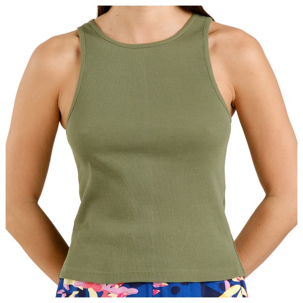 DEDICATED - Women's Rib Top Valdermarsvik - Top Gr L oliv von Dedicated