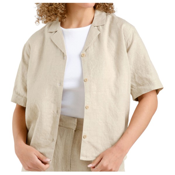 DEDICATED - Women's Shirt Torup Linen - Bluse Gr XS beige von Dedicated