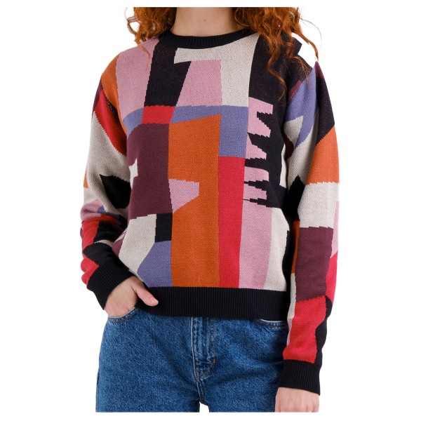 DEDICATED - Women's Sweater Arendal Abstract Chaos - Pullover Gr XL bunt von Dedicated