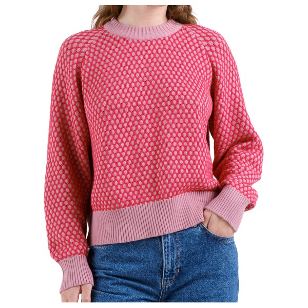DEDICATED - Women's Sweater Husie Bubble Knit - Pullover Gr L rosa von Dedicated