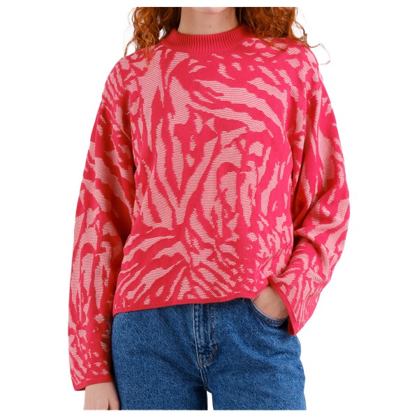 DEDICATED - Women's Sweater Limhamn Animal - Pullover Gr M rot von Dedicated
