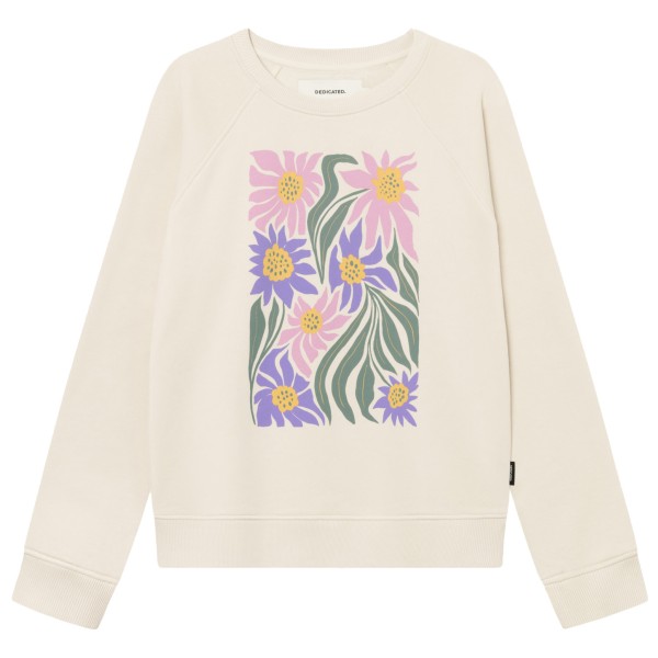 DEDICATED - Women's Sweatshirt Ystad Daisy Block - Pullover Gr XL weiß von Dedicated