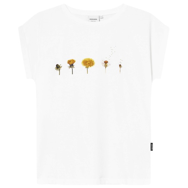 DEDICATED - Women's T-Shirt Visby Dandelion Cycles - T-Shirt Gr M weiß von Dedicated
