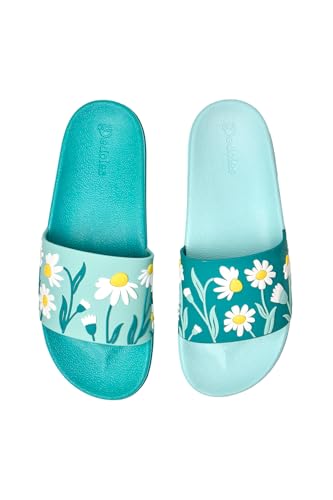 Dedoles Badeschuhe & Hausschuhe Damen Herren & Kinder Badesandalen lustige Designs Bücher Kaffee Party Pizza Fuchs Bär Lama Wolken Geschenk, Farbe: Blau, Motiv: Türkisfarbene Kamillen, Gr. 39 Dedoles Badeschuhe & Hausschuhe Damen Herren & Kinder Badesandalen lustige Designs Bücher Kaffee Party Pizza Fuchs Bär Lama Wolken Geschenk, Farbe: Blau, Motiv: Türkisfarbene Kamillen, Gr. 39 von Dedoles