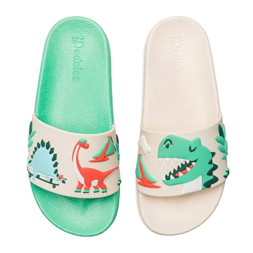 Dedoles Badeschuhe & Hausschuhe Damen Herren & Kinder Badesandalen lustige Designs Bücher Kaffee Party Pizza Fuchs Bär Lama Wolken Geschenk, Farbe: Dino-Skatepark, Gr.: 30 EU Dedoles Badeschuhe & Hausschuhe Damen Herren & Kinder Badesandalen lustige Designs Bücher Kaffee Party Pizza Fuchs Bär Lama Wolken Geschenk, Farbe: Dino-Skatepark, Gr.: 30 EU von Dedoles