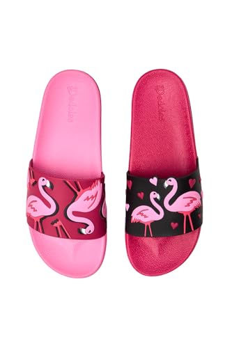 Dedoles Badeschuhe & Hausschuhe Damen Herren & Kinder Badesandalen lustige Designs Bücher Kaffee Party Pizza Fuchs Bär Lama Wolken Geschenk, Farbe: Rosa, Motiv: Flamingos und Herzen, Gr. 40 Dedoles Badeschuhe & Hausschuhe Damen Herren & Kinder Badesandalen lustige Designs Bücher Kaffee Party Pizza Fuchs Bär Lama Wolken Geschenk, Farbe: Rosa, Motiv: Flamingos und Herzen, Gr. 40 von Dedoles
