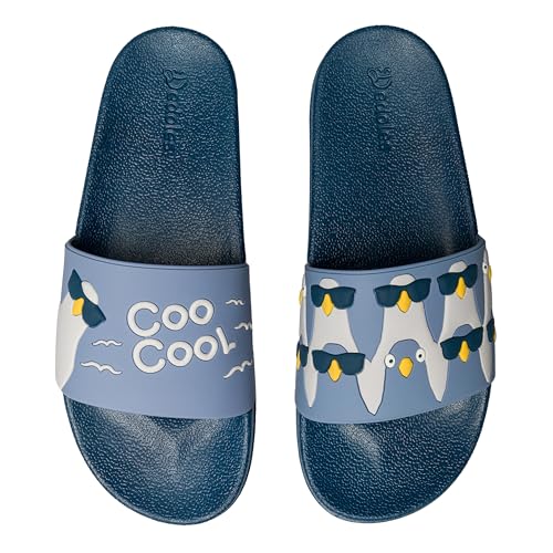 Dedoles Badeschuhe & Hausschuhe viele lustige Designs Bücher Kaffee Katze Party Pizza Dackel Fuchs Panda Delfin Geschenk, Farbe:, Gr.: EU von Dedoles