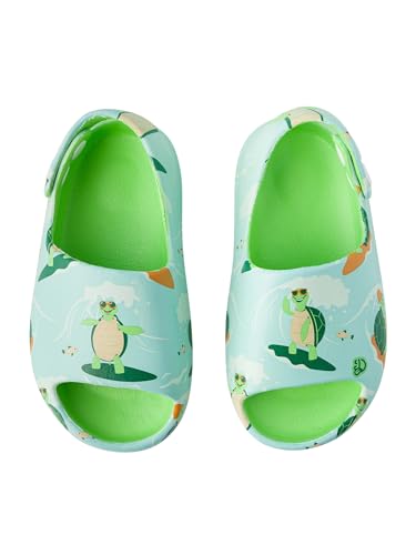 Dedoles Badeschuhe & Hausschuhe viele lustige Designs Bücher Kaffee Katze Party Pizza Dackel Fuchs Panda Delfin Geschenk, Farbe: Die surfende Schildkröte, Gr.: 27-28 EU von Dedoles