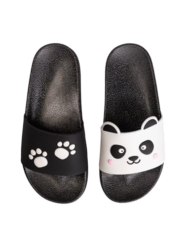 Dedoles Badeschuhe & Hausschuhe viele lustige Designs Bücher Kaffee Katze Party Pizza Dackel Fuchs Panda Delfin Geschenk, Farbe: Pandapfoten, Gr.: 37 EU von Dedoles