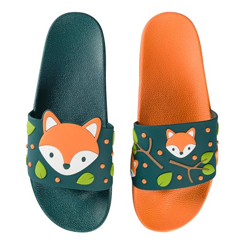 Dedoles Badeschuhe & Hausschuhe viele lustige Designs Bücher Kaffee Katze Party Pizza Dackel Fuchs Panda Delfin Geschenk, Farbe: Süßer Fuchs, Gr.: 36 EU von Dedoles