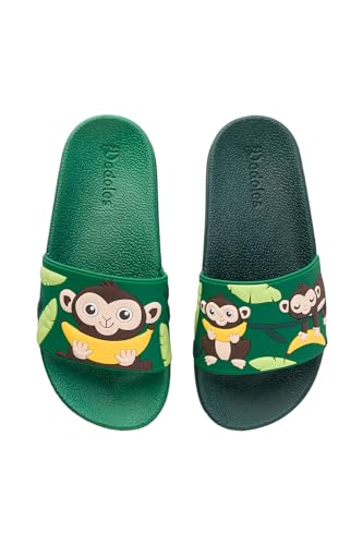 Dedoles Badeschuhe & Hausschuhe viele lustige Designs Bücher Kaffee Katze Party Pizza Dackel Fuchs Panda Delfin Geschenk, Farbe: Affen im Dschungel, Gr.: 33 EU von Dedoles