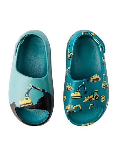 Dedoles Badeschuhe viele lustige Designs Bücher Kaffee Katze Party Pizza Dackel Fuchs Panda Delfin Geschenk, Farbe: Bagger, 28-29 EU von Dedoles